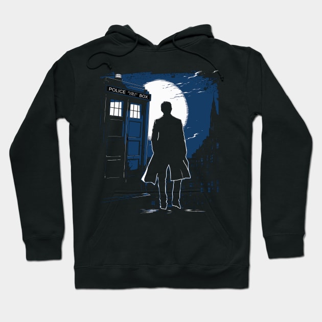 The 10th Doctor at Midnight Hoodie by DesignedbyWizards